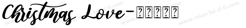 Christmas Love字体转换
